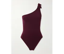 Prodige One-shoulder Swimsuit - Burgundy
