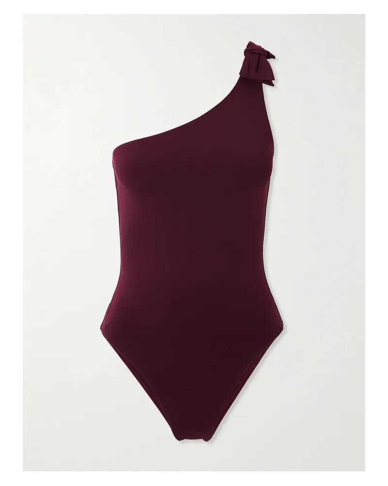 Eres Prodige One-shoulder Swimsuit - Burgundy Burgundy