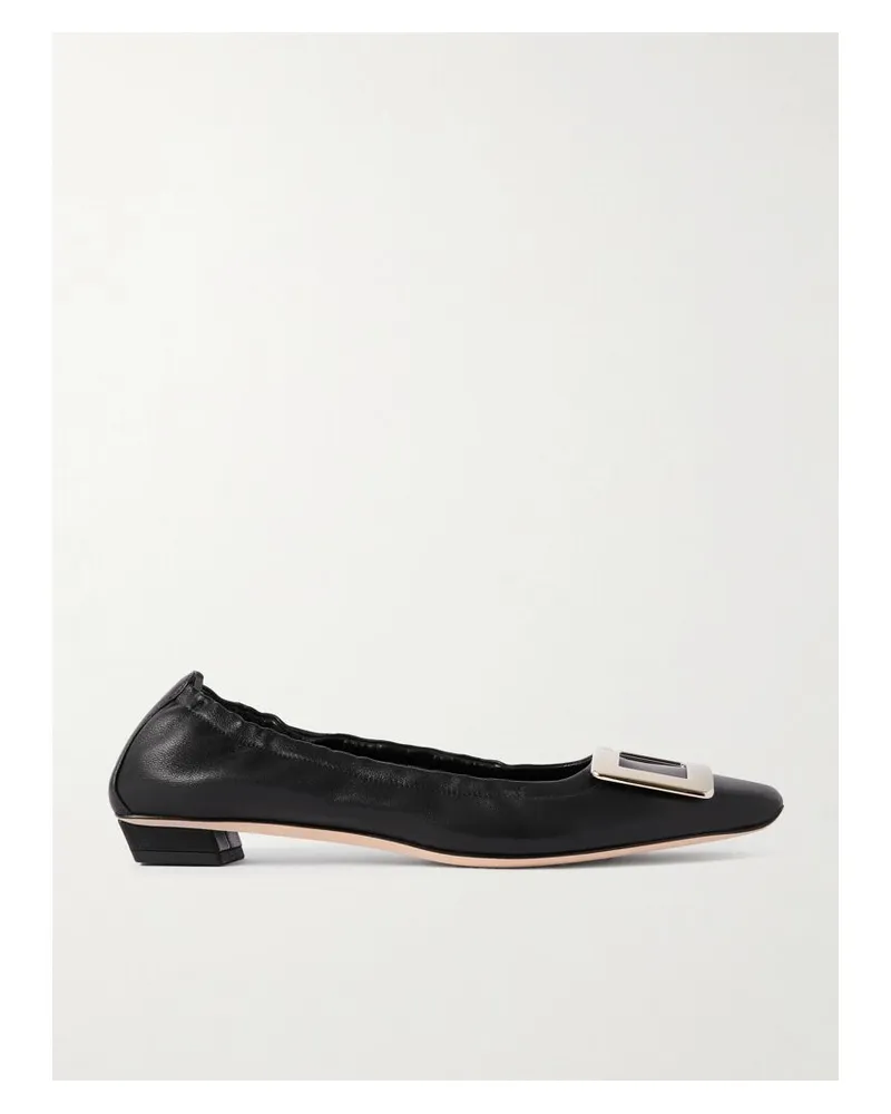 Roger Vivier Belle Vivier Ballerinas Aus Leder - Schwarz Schwarz