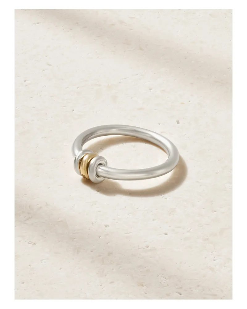 Spinelli Kilcollin Sirius Sterling Silver And 18-karat Gold Ring Silver