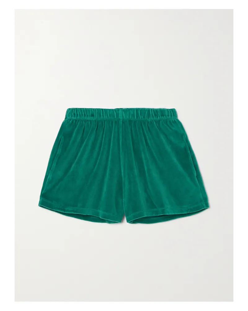 Suzie Kondi Shorts Aus Velours Aus Einer Baumwollmischung - Grün Grün