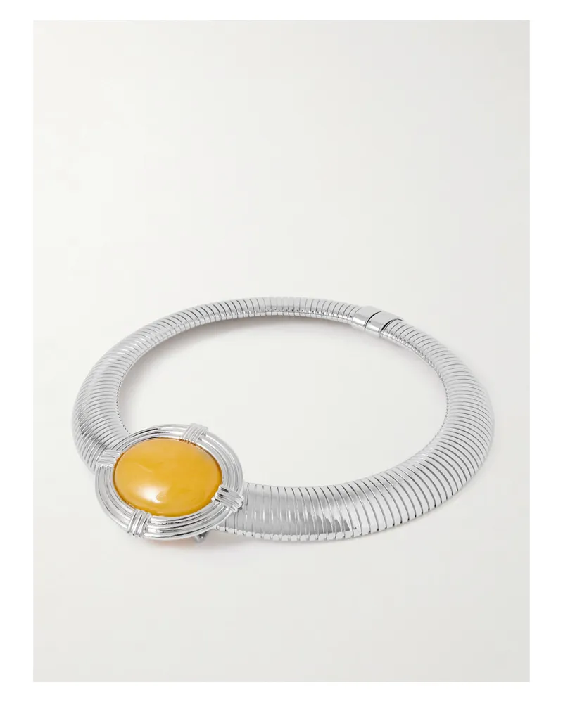 JULIETTA Hera Rhodinierte Kette Mit Citrin - Silber Silber