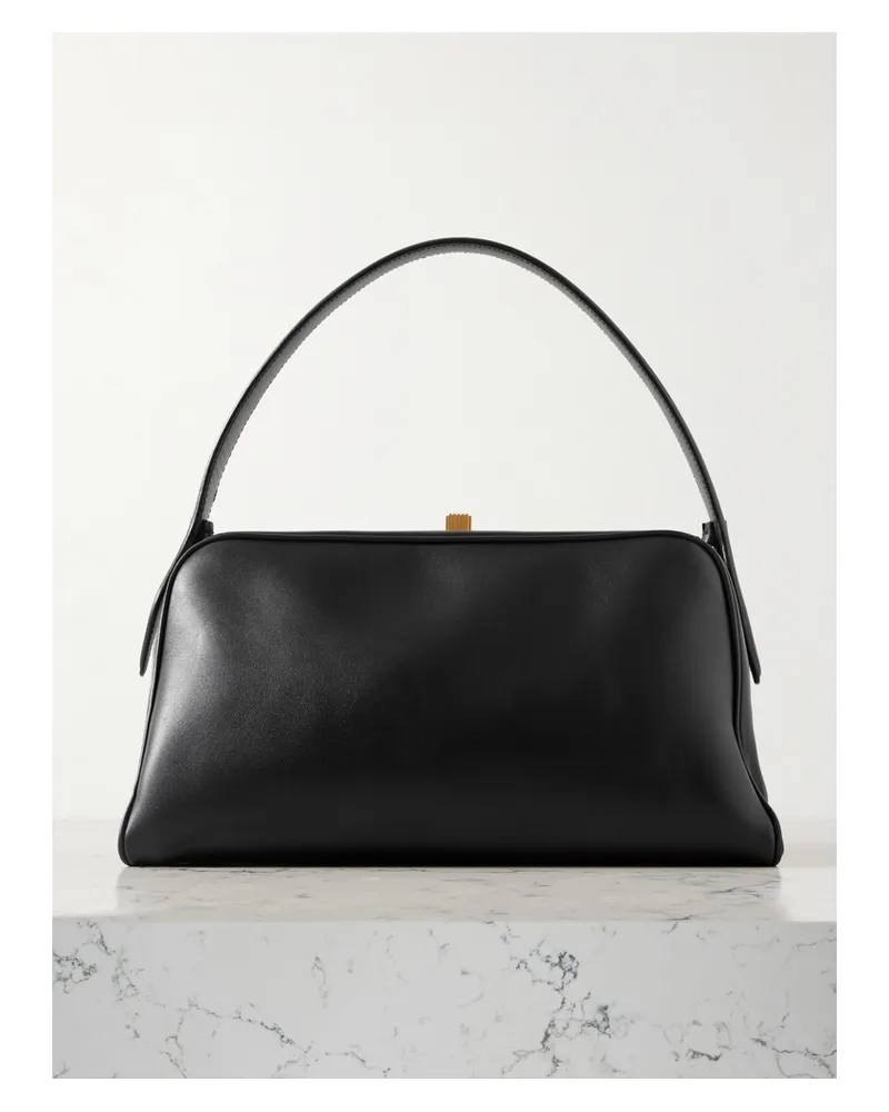 KHAITE Cate Leather Tote - Black Black