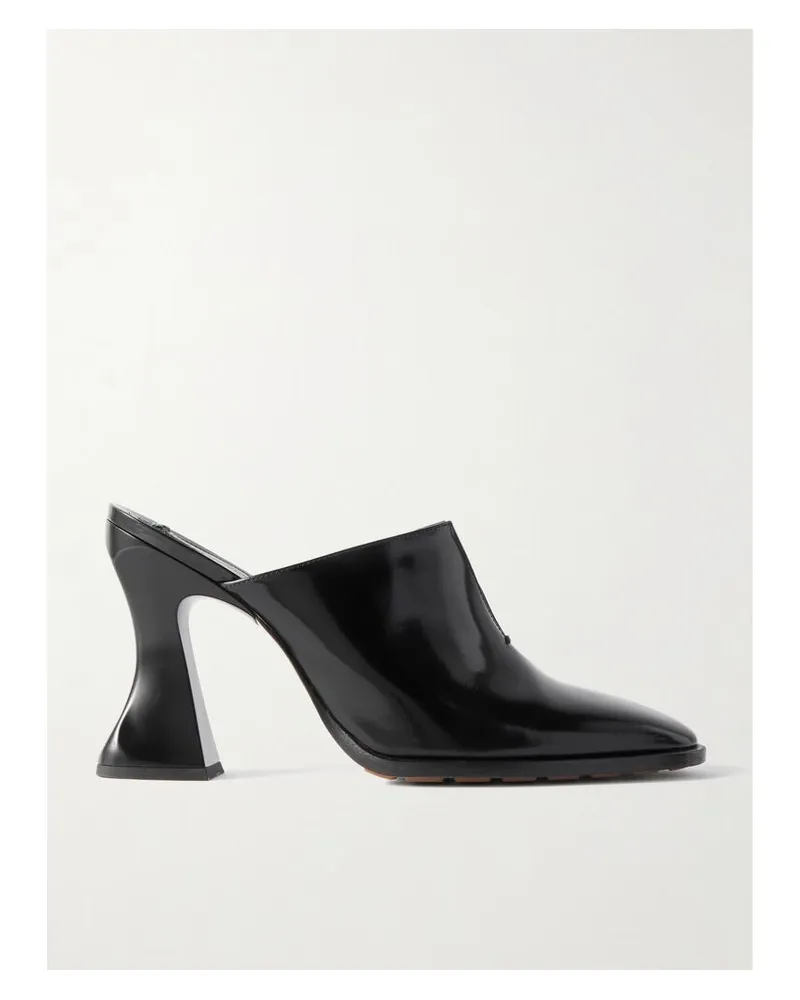 Bottega Veneta Cha-cha Mules Aus Vinyl - Schwarz Schwarz