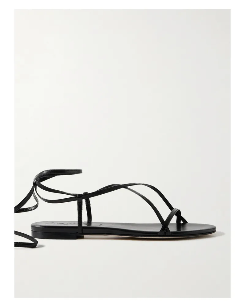 aeyde Penny Sandalen Aus Leder - Schwarz Schwarz
