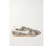 Windspin Zebra-print Calf Hair Sneakers - Animal Print
