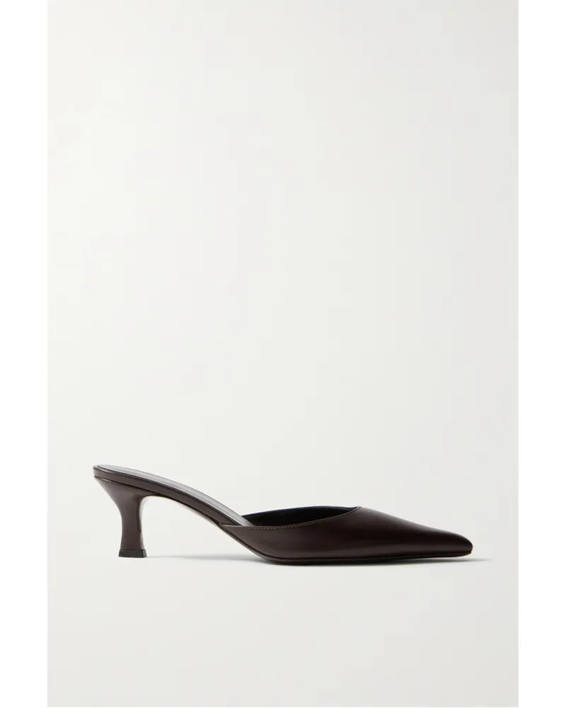 The Row Cybil Mules aus Leder Braun