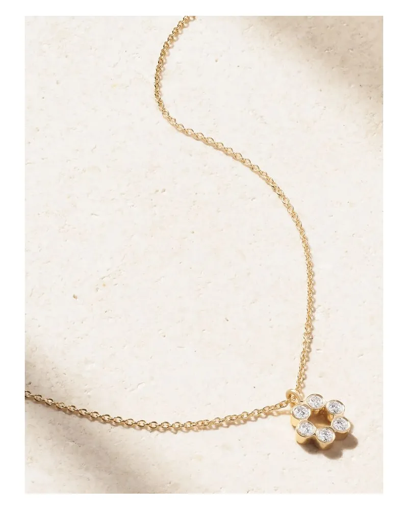 Sophie Bille Brahe Luna Kette Aus Recyceltem 18 Karat Gold Mit Diamanten Gold