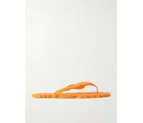 Seafoam Rubber Thong Sandals - Orange