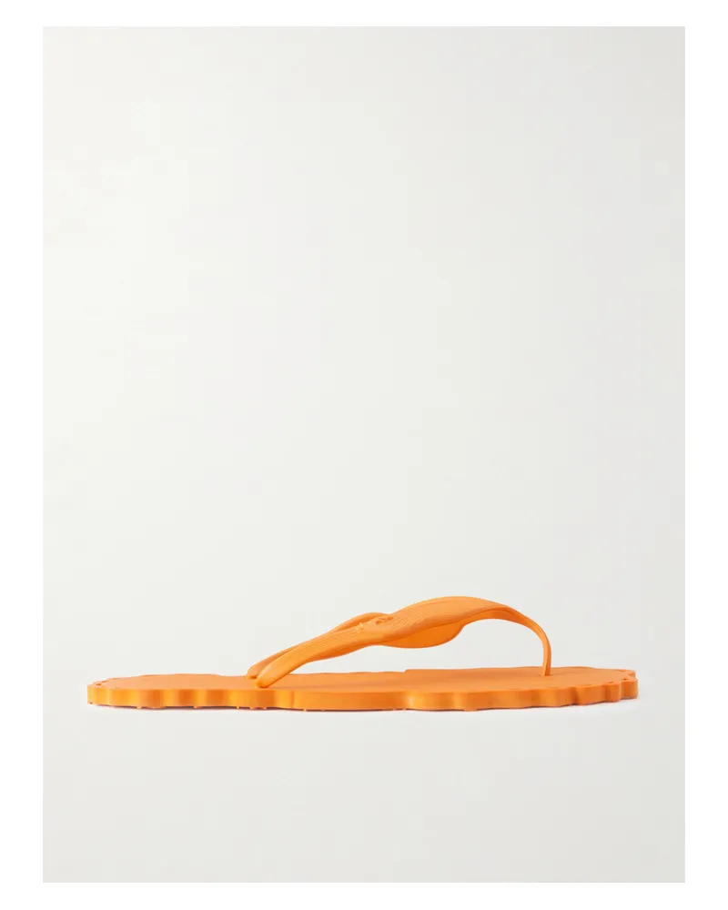 Zimmermann Seafoam Rubber Thong Sandals - Orange Orange
