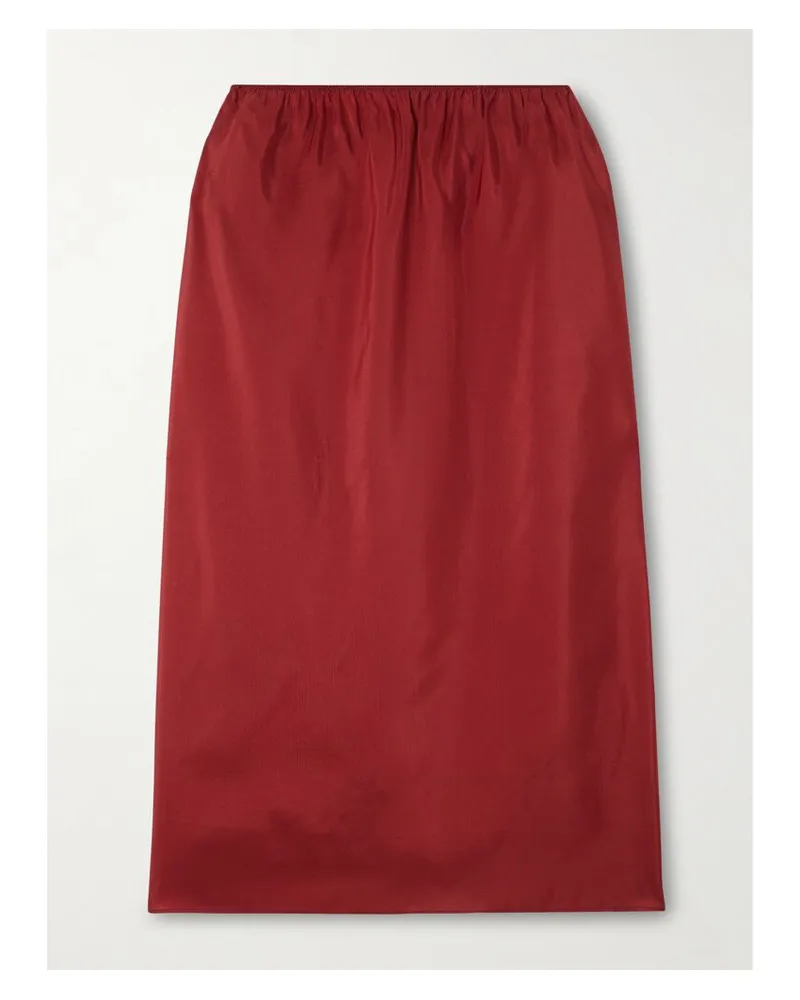 Carven Midirock Aus Seidensatin - Rot Rot
