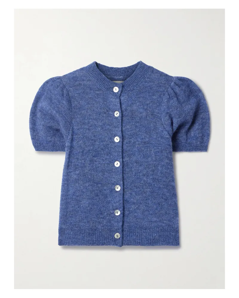 DÔEN Anisa Alpaca-blend Cardigan - Blue Blue
