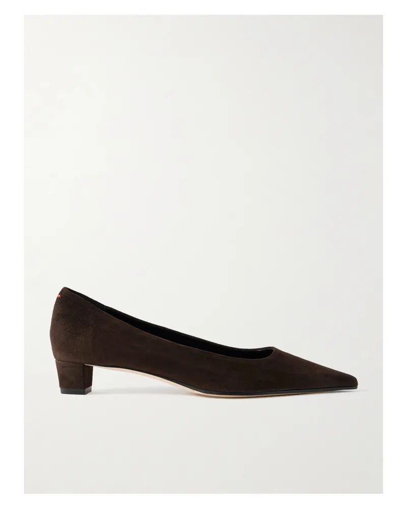 aeyde Judi Pumps Aus Veloursleder - Braun Braun