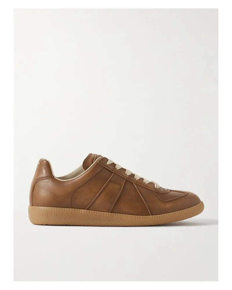 Maison Margiela Replica Sneakers Aus Leder - Braun Braun