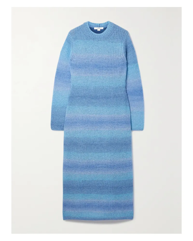 Vince Midikleid Aus Strick In Space-dye-färbung - Blau Blau