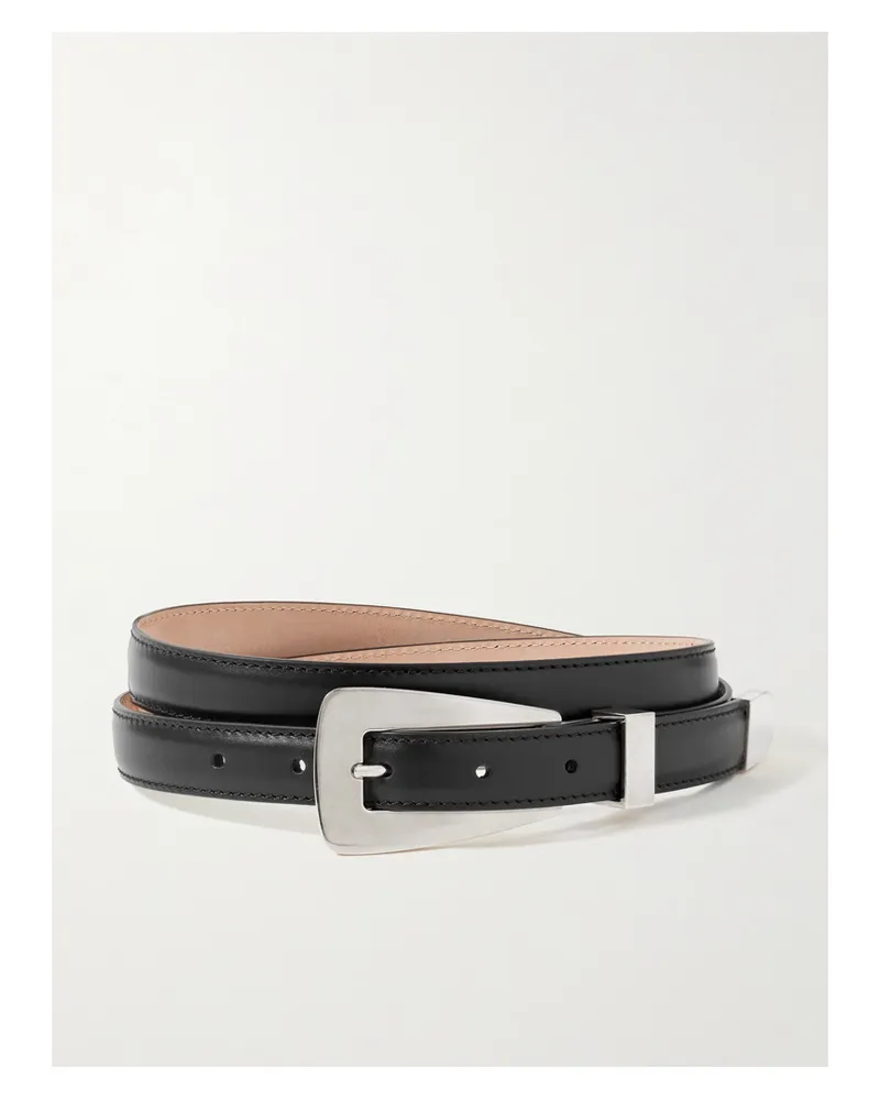 KHAITE Lucca Leather Belt - Black Black