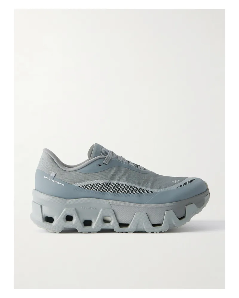 ON Post Archive Faction Cloudmonster Hyper Sneakers Aus Mesh Mit Gummibesätzen - Grau Grau