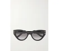 Diorsignature B7i Cat-eye Acetate Sunglasses - Black