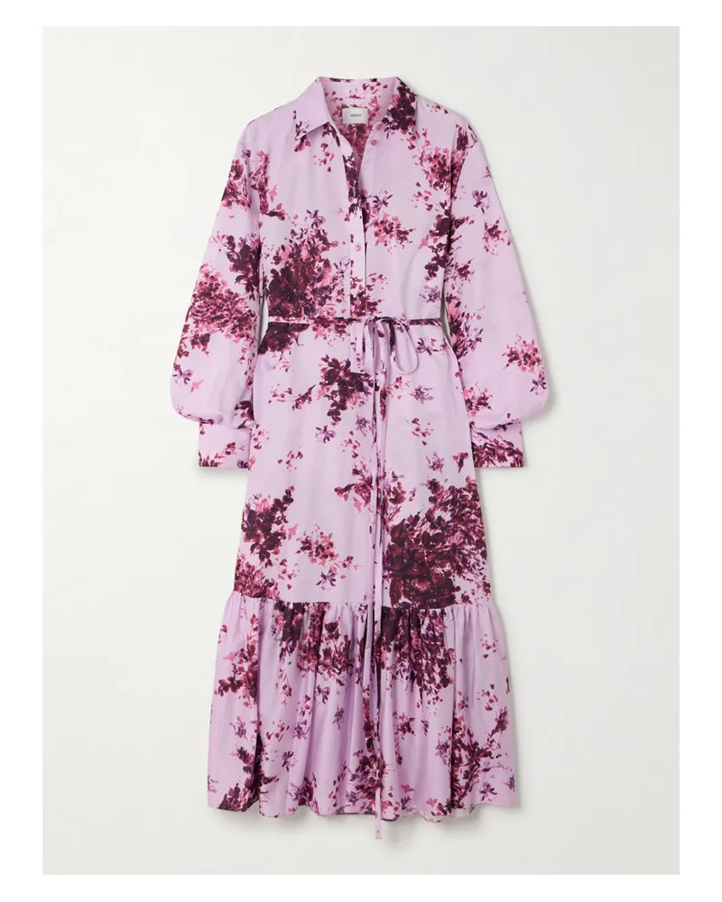 Erdem Midikleid aus Baumwolle Pink