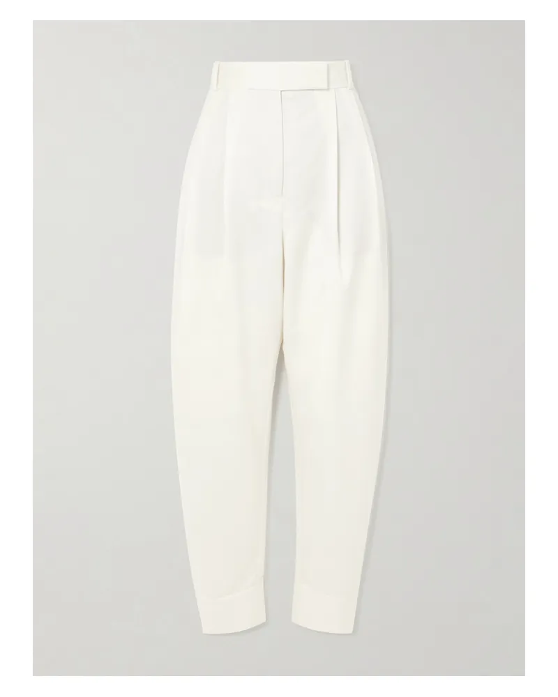 Róhe Wool-blend Twill Wide-leg Pants - Neutrals Neutrals