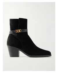 TOD'S Ankle Boots aus Veloursleder Schwarz