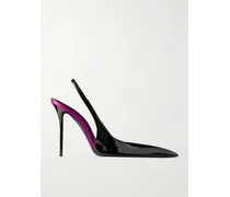 Amalia Slingback-pumps Aus Lackleder - Schwarz