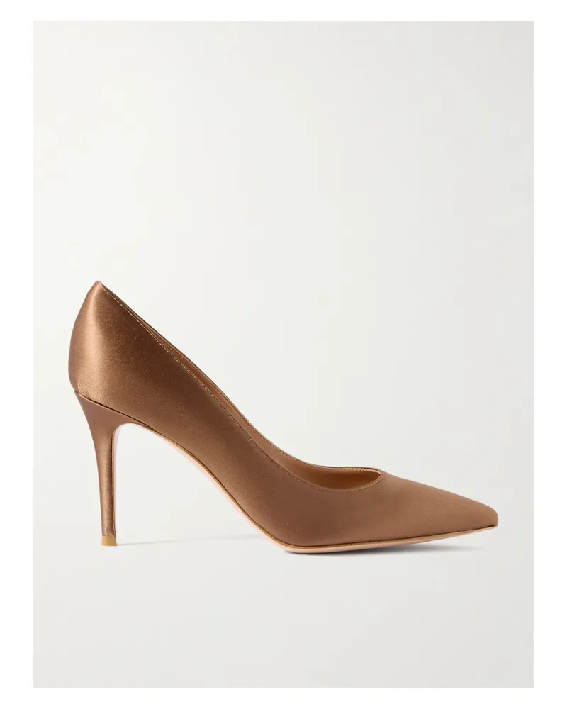 Gianvito Rossi Gianvito 85 Pumps Aus Satin - Braun Braun