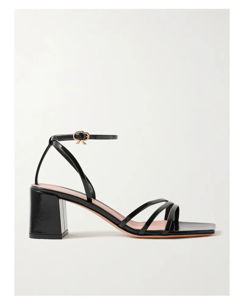 Gianvito Rossi Nuit 55 Sandalen Aus Leder - Schwarz Schwarz