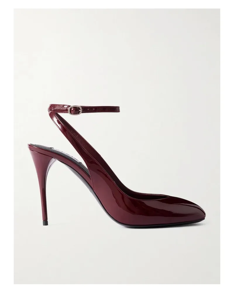Alaïa 90 Pumps Aus Lackleder - Burgunder Burgunder