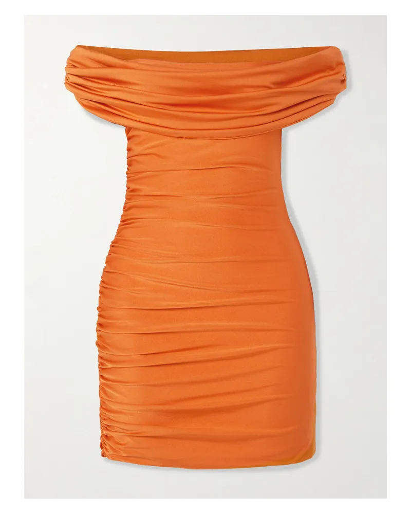 Maygel Coronel Net Sustain Areti Kleid aus Stretch-jersey Orange