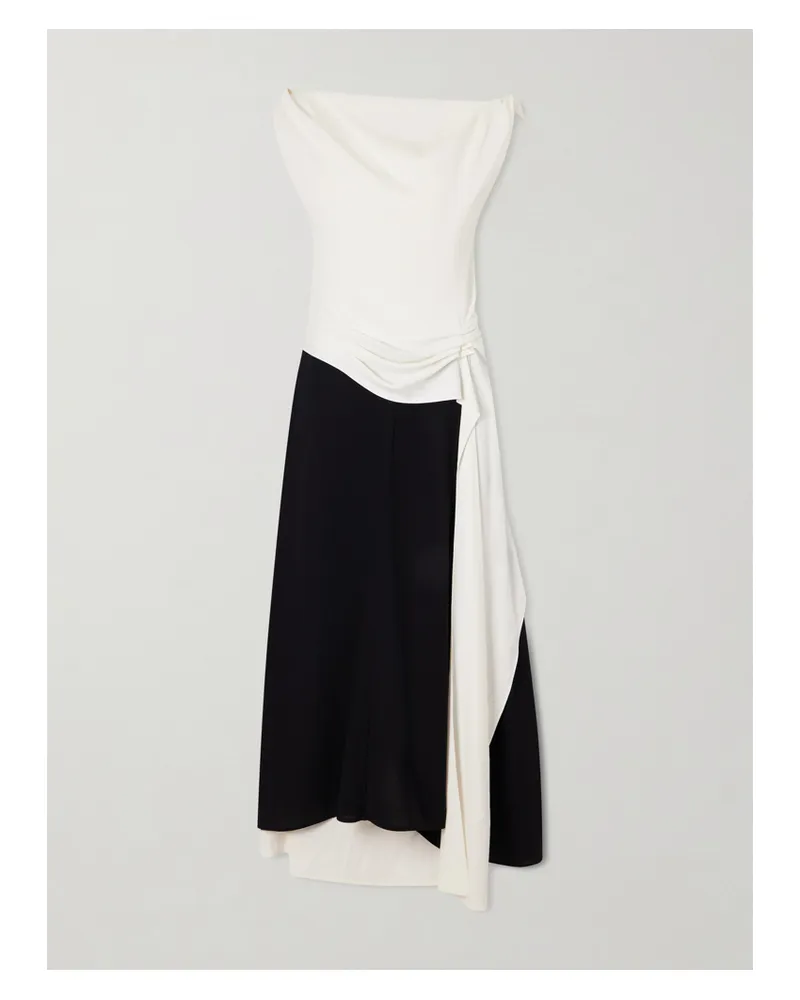 Proenza Schouler Daliah Satin-trimmed Crepe Maxi Dress - White White