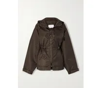 Becky Kapuzenjacke Aus Wattiertem Shell Mit Applikationen - Braun