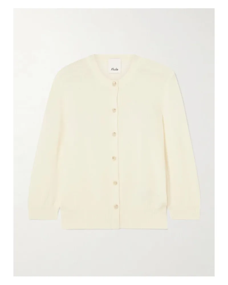 ALLUDE Cardigan Aus Kaschmir - Elfenbein Elfenbein