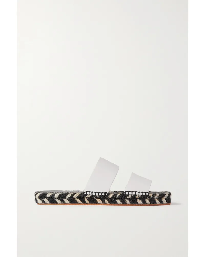 Proenza Schouler Espadrille-pantoletten Aus Leder - Weiß Weiß
