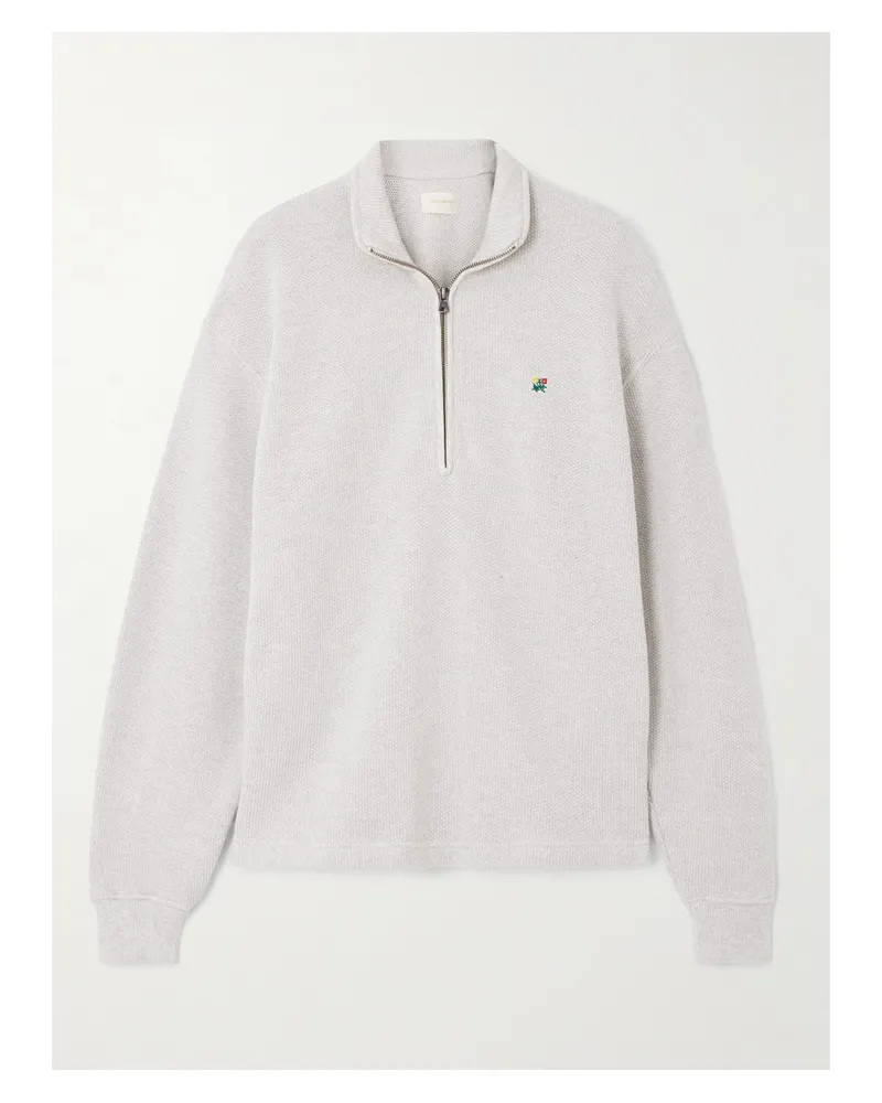 Aimé Leon Dore Embroidered Cotton Sweatshirt - Off-white Off-white