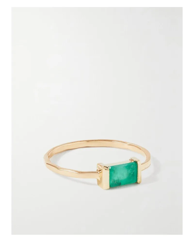 Melissa Joy Manning Ring Aus Recyceltem 14 Karat Gold Mit Smaragd Gold