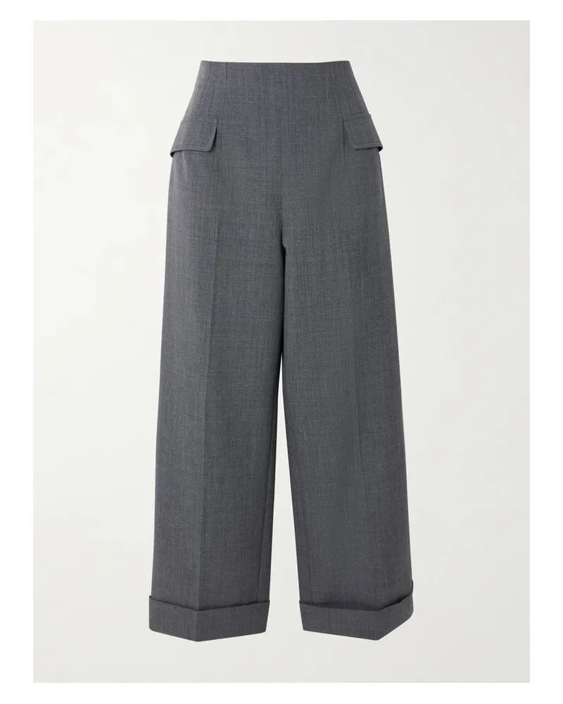 EMILIA WICKSTEAD Eimear Hose Mit Weitem Bein Aus Webstoff Mit Recycelten Fasern - Grau Grau
