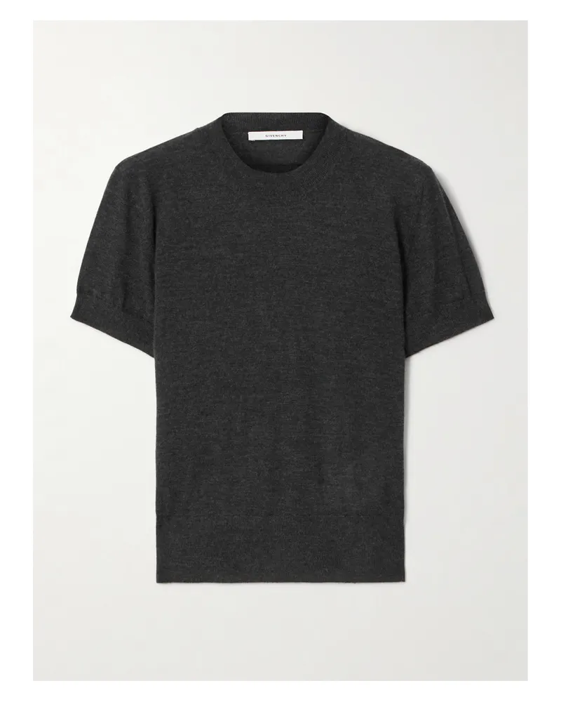 Givenchy T-shirt Aus Kaschmir - Grau Grau