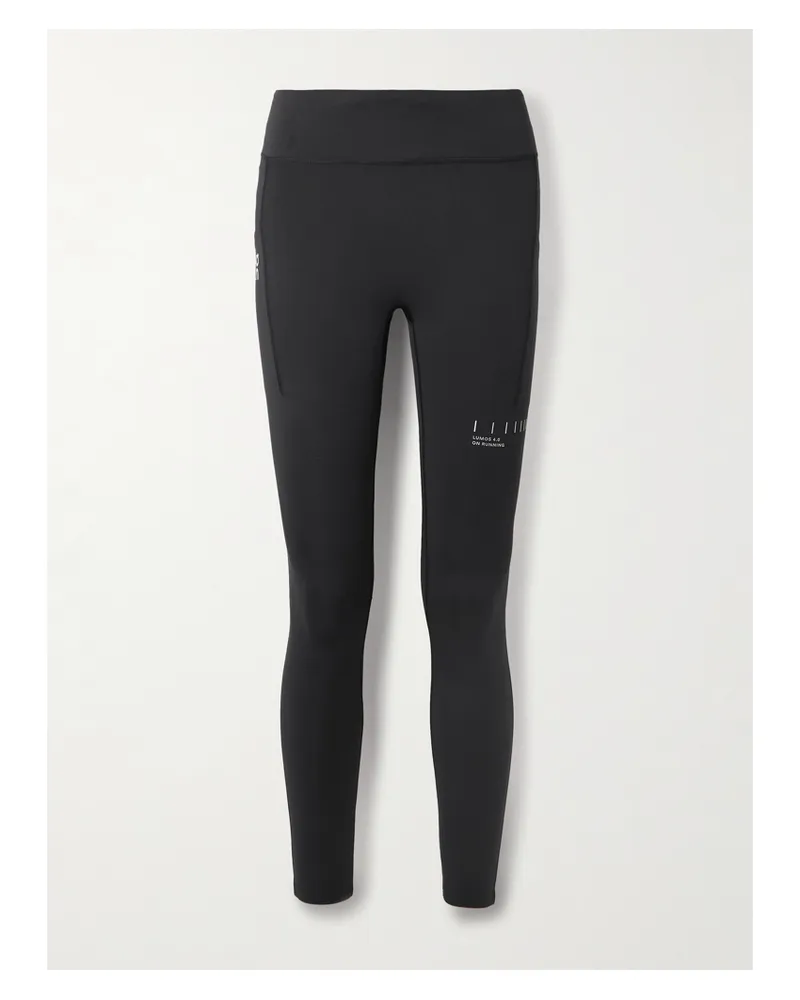 ON Performance Leggings Aus Recyceltem Jersey - Schwarz Schwarz
