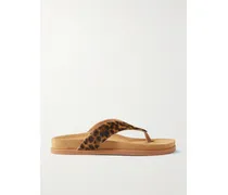 Charys Leopard-print Calf Hair Sandals - Animal Print