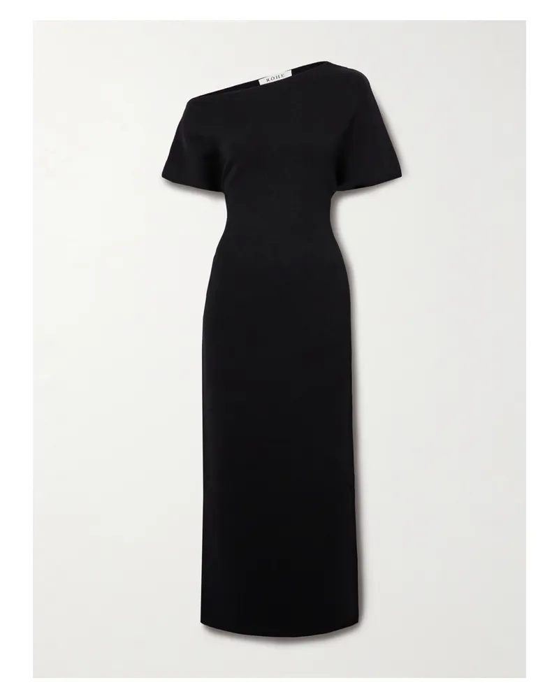 Róhe Asymmetrisches Kleid Aus Jersey - Schwarz Schwarz