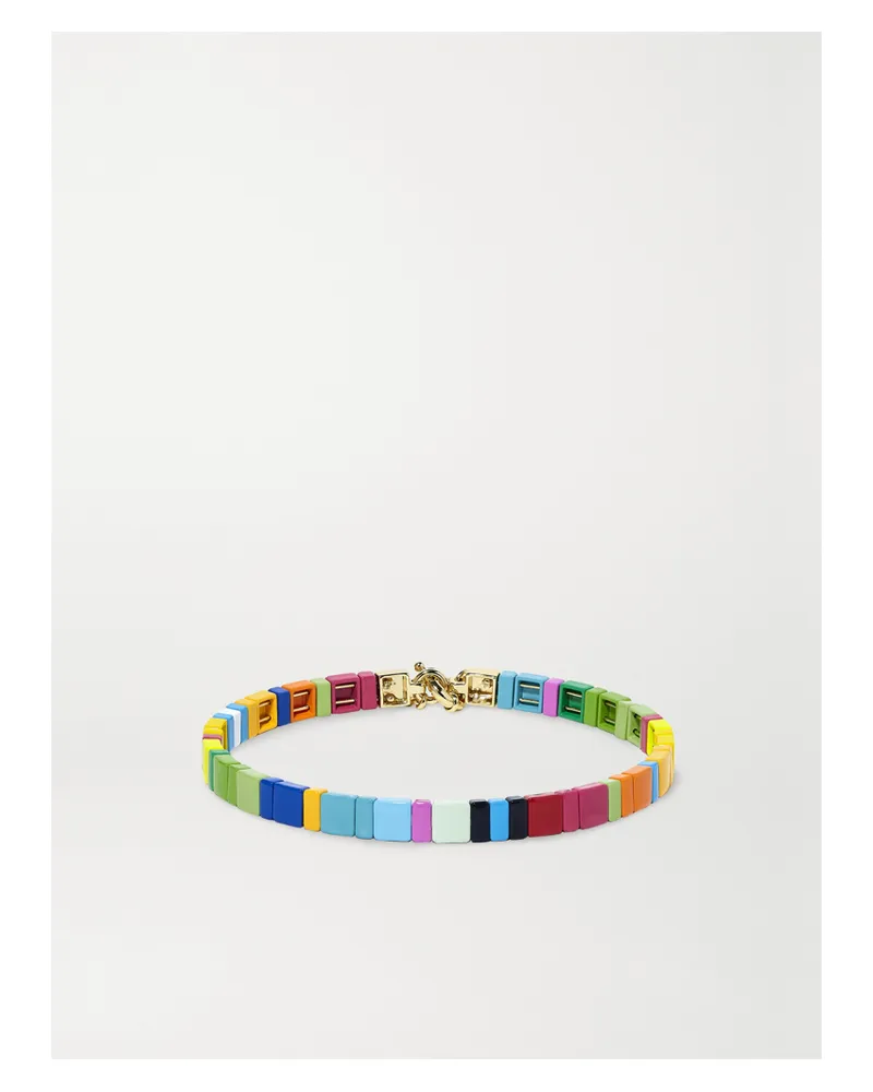 Roxanne Assoulin Starburst Choker Mit Emaille Und Goldfarbenen Details - Blau Blau