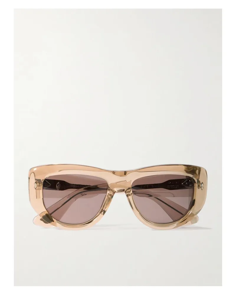 Jacques Marie Mage Erin Wasson The Sud Sonnenbrille Mit Eckigem Rahmen Aus Azetat - Elfenbein Elfenbein
