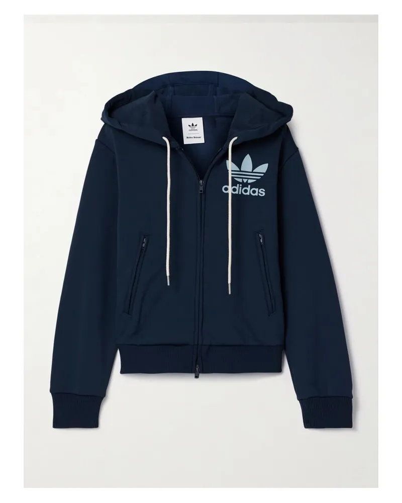 adidas Wales Bonner Kapuzenjacke Aus Recyceltem Jersey - Blau Blau