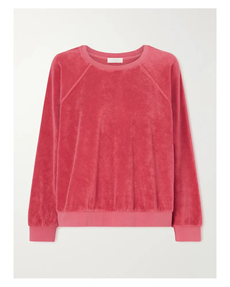 Suzie Kondi Samos Cotton-blend Terry Sweatshirt - Red Red