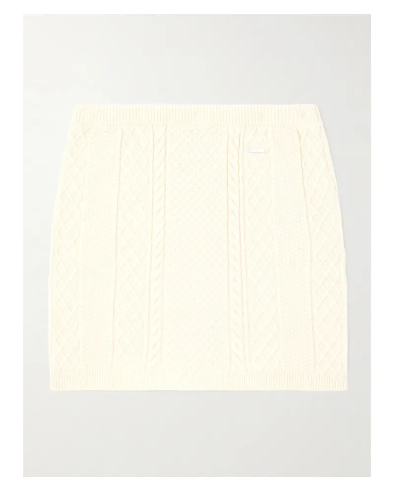 J.W.Anderson Rock Aus Einer Biobaumwollmischung Mit Lochstrickdetails - Ecru Ecru