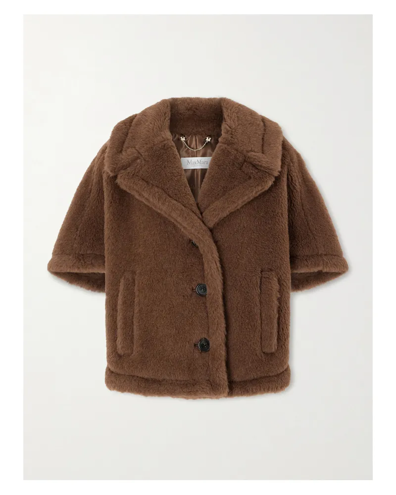 Max Mara Jacke Aus Einer Mischung Aus Alpakawolle, Kaschmir Und Seide - Braun Braun