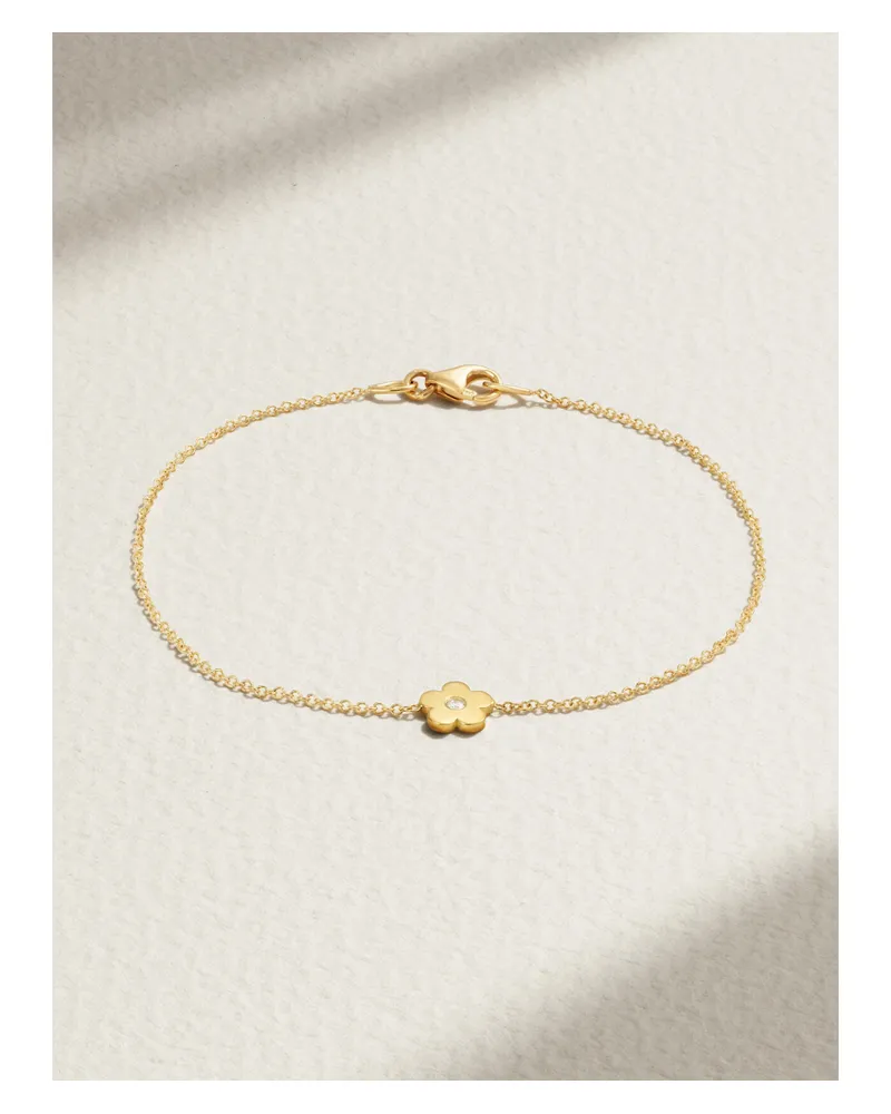 Jennifer Meyer Armband Aus 18 Karat Gold Mit Diamant Gold
