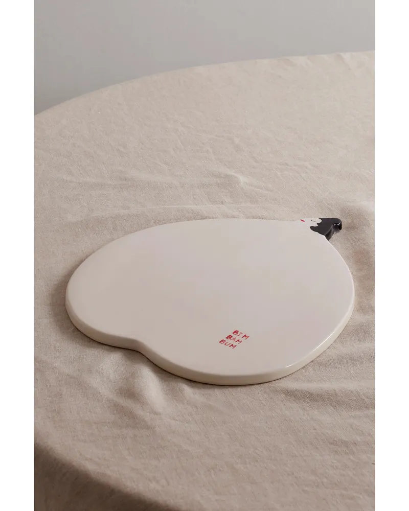 Laetitia Rouget Mittelgroßer Untersetzer Aus Keramik - Creme Creme