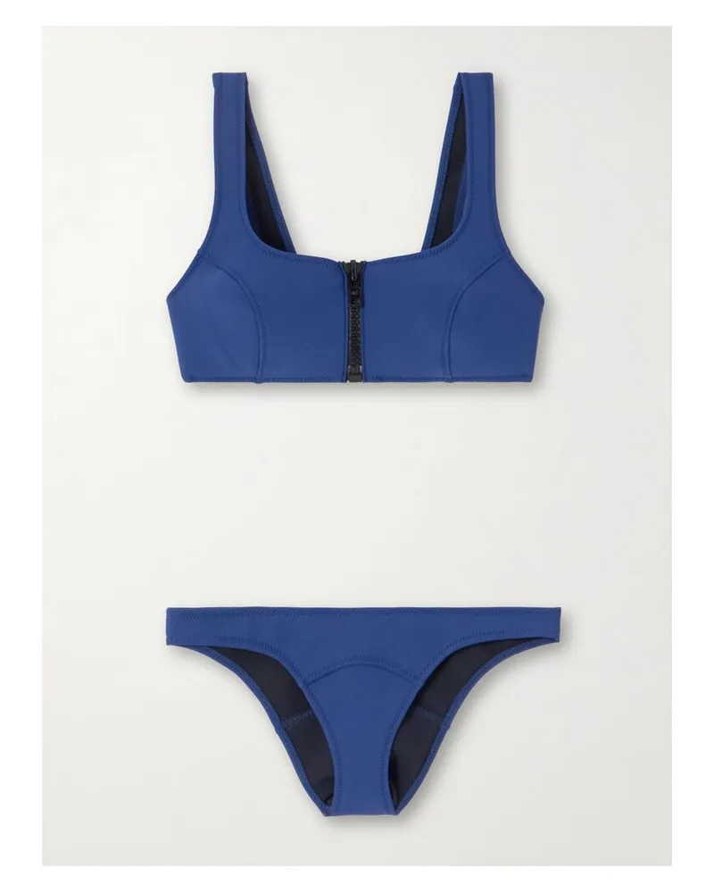 Lisa Marie Fernandez Jasmine Bikini Aus Neopren - Blau Blau